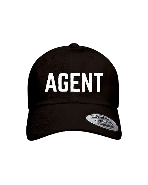 Agent Cap-Black Mock Up