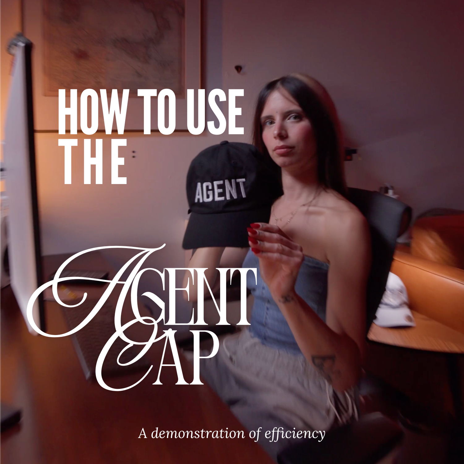 how to use the agent cap video thumbnail