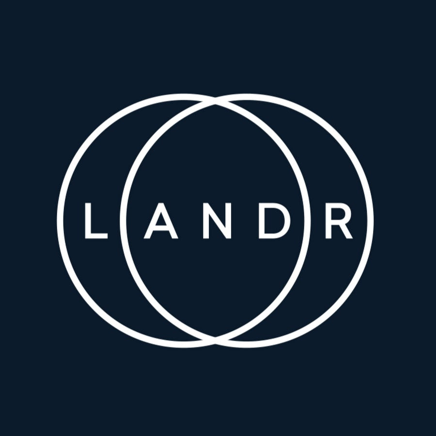 Landr Sudio Dark Blue Logo